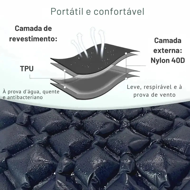 Colchão Inflável Ultralight com Travesseiro