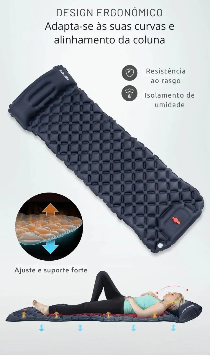 Colchão Inflável Ultralight com Travesseiro