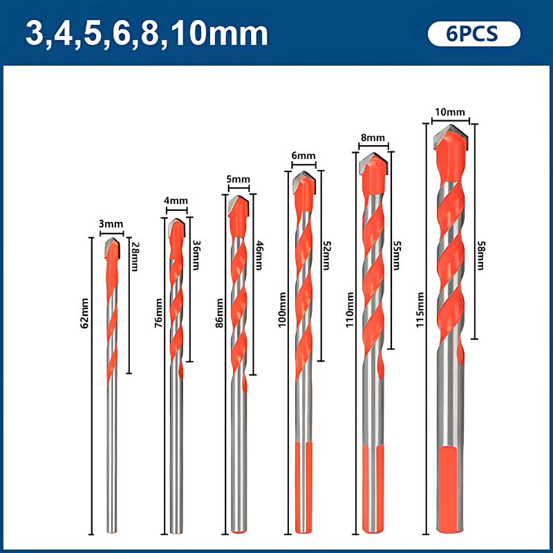 Brocas Diamantada Drill | Kit Completo