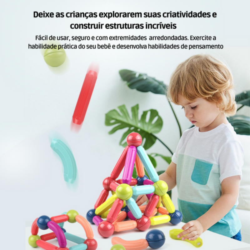 Brinquedo Magnético - Blocos Educacionais