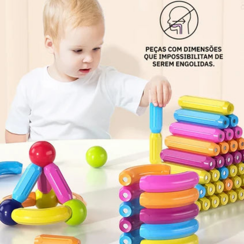 Brinquedo Magnético - Blocos Educacionais