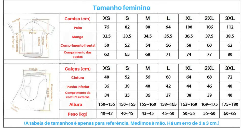 Conjunto Feminino de Ciclismo Pro 2024