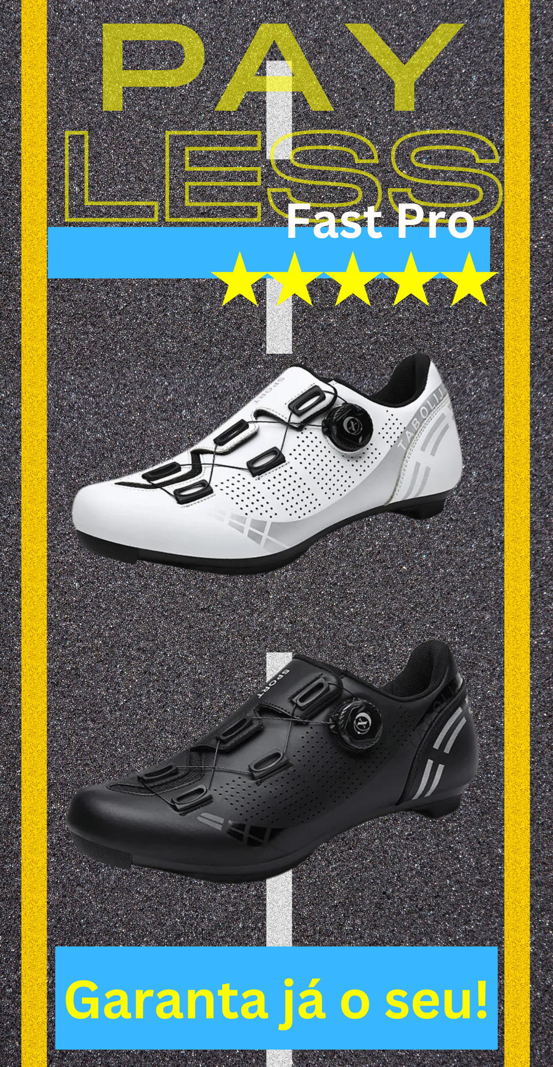 Sapatos de Ciclismo Leves 2024